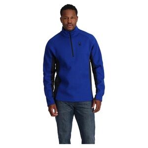 Spyder Gait Knit Blue  Quarter-Zip Performance Pullover Jacket Medium